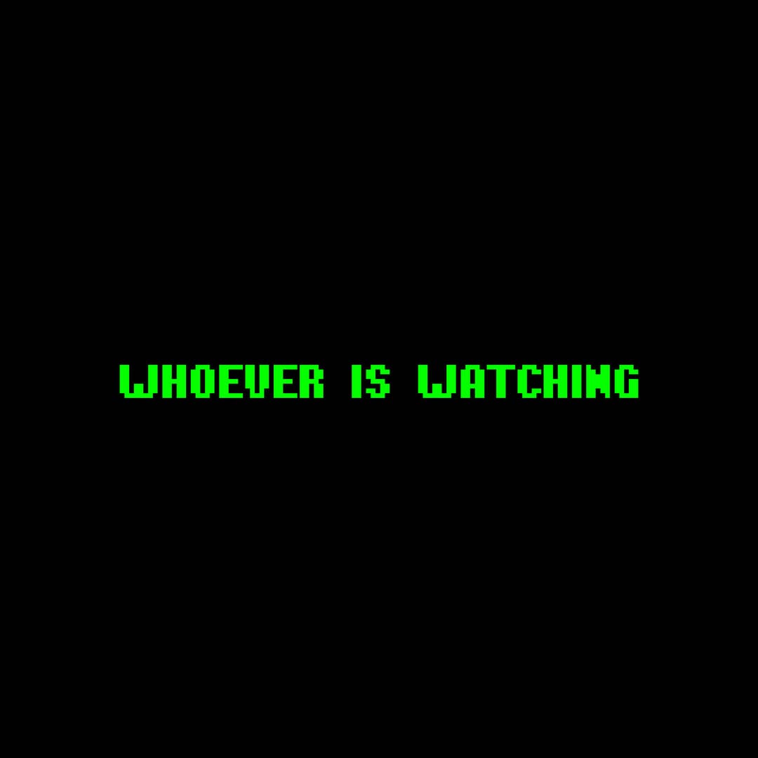 whoever is watching