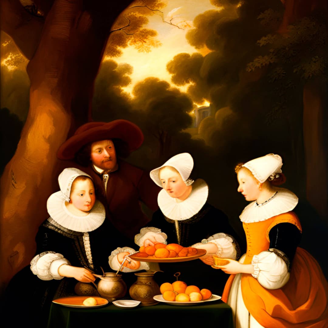 Breakfast in the park with Margaret