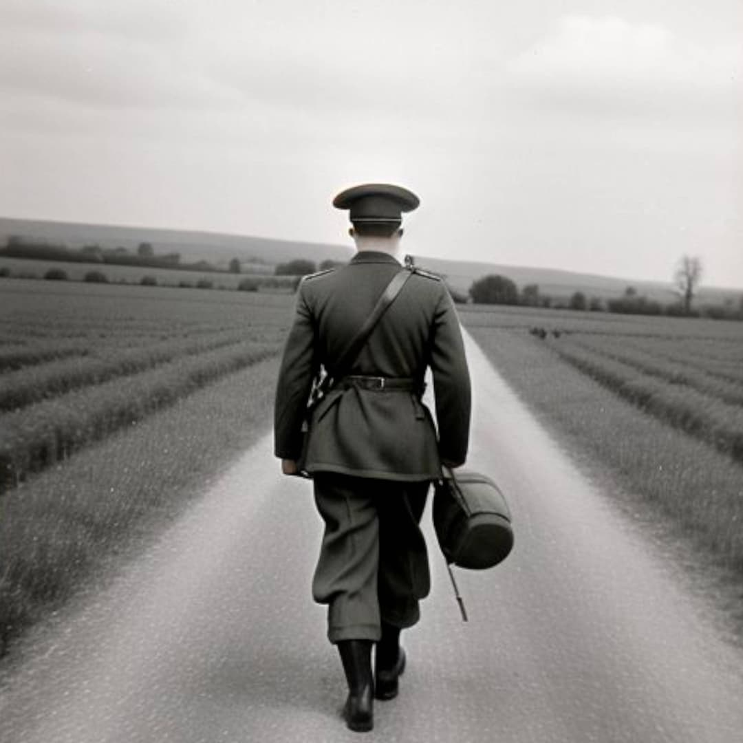 Der Soldat Kehrt Nach Hause Zurück